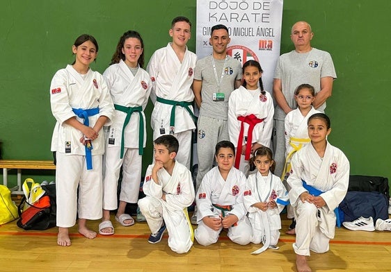 El gimnasio Miguel Ángel, tercero en la final provincial de karate de los JUDEX