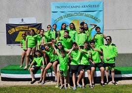 Integrantes del Club Natación Moralo