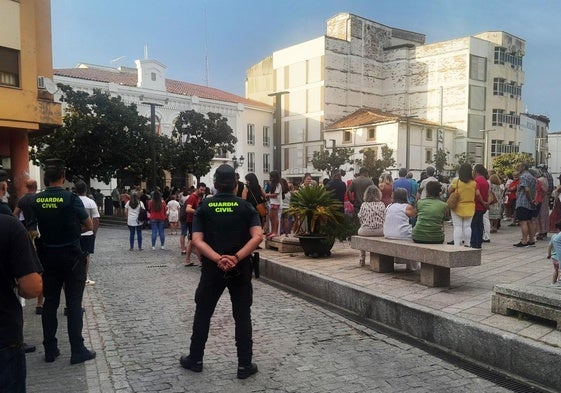 Concentración en la plaza de España para pedir más seguridad