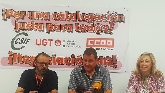 CCOO, UGT y CSIF exigen una catalogación «justa para todos y todas»