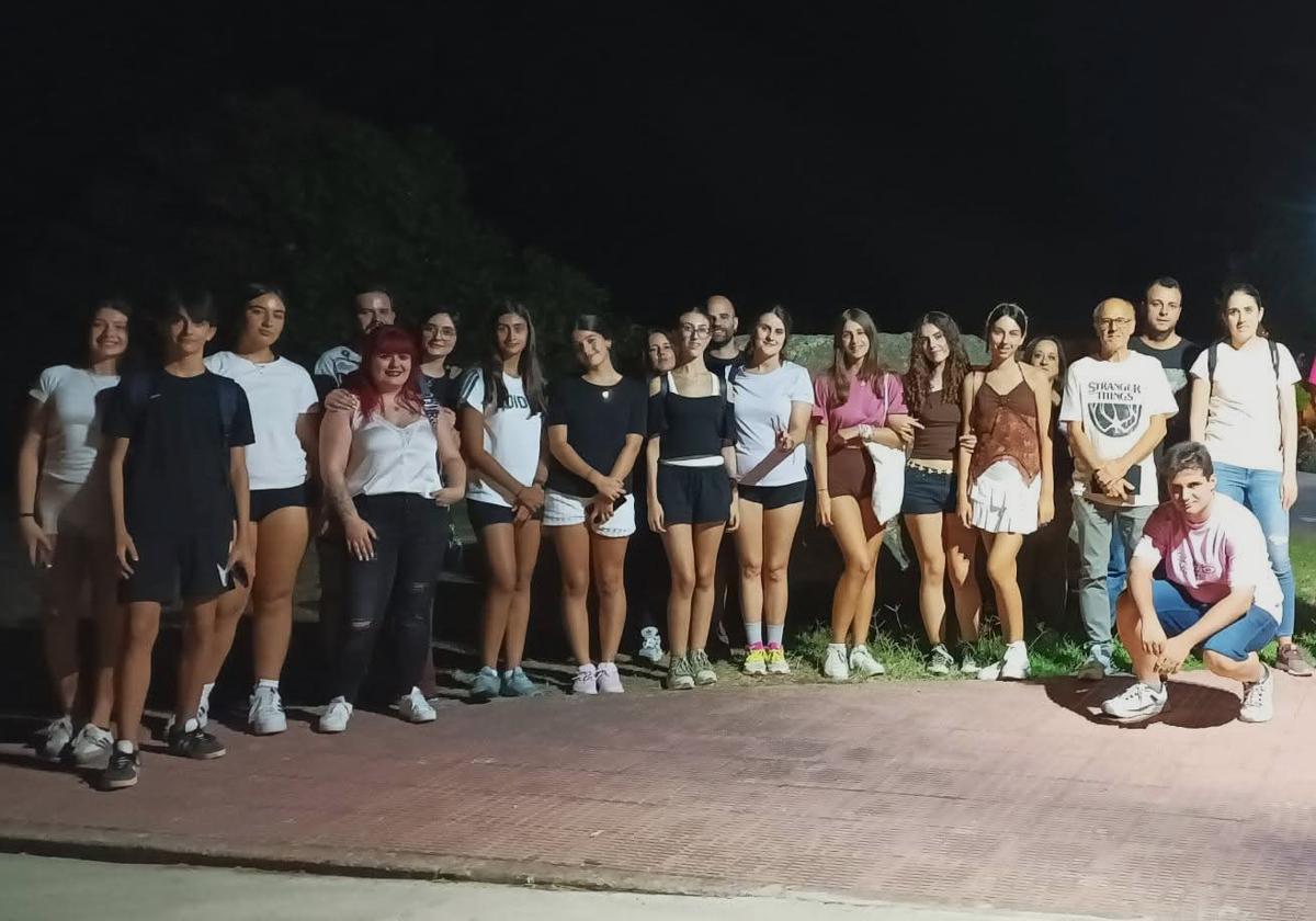 Participantes en la primera Ruta del Misterio