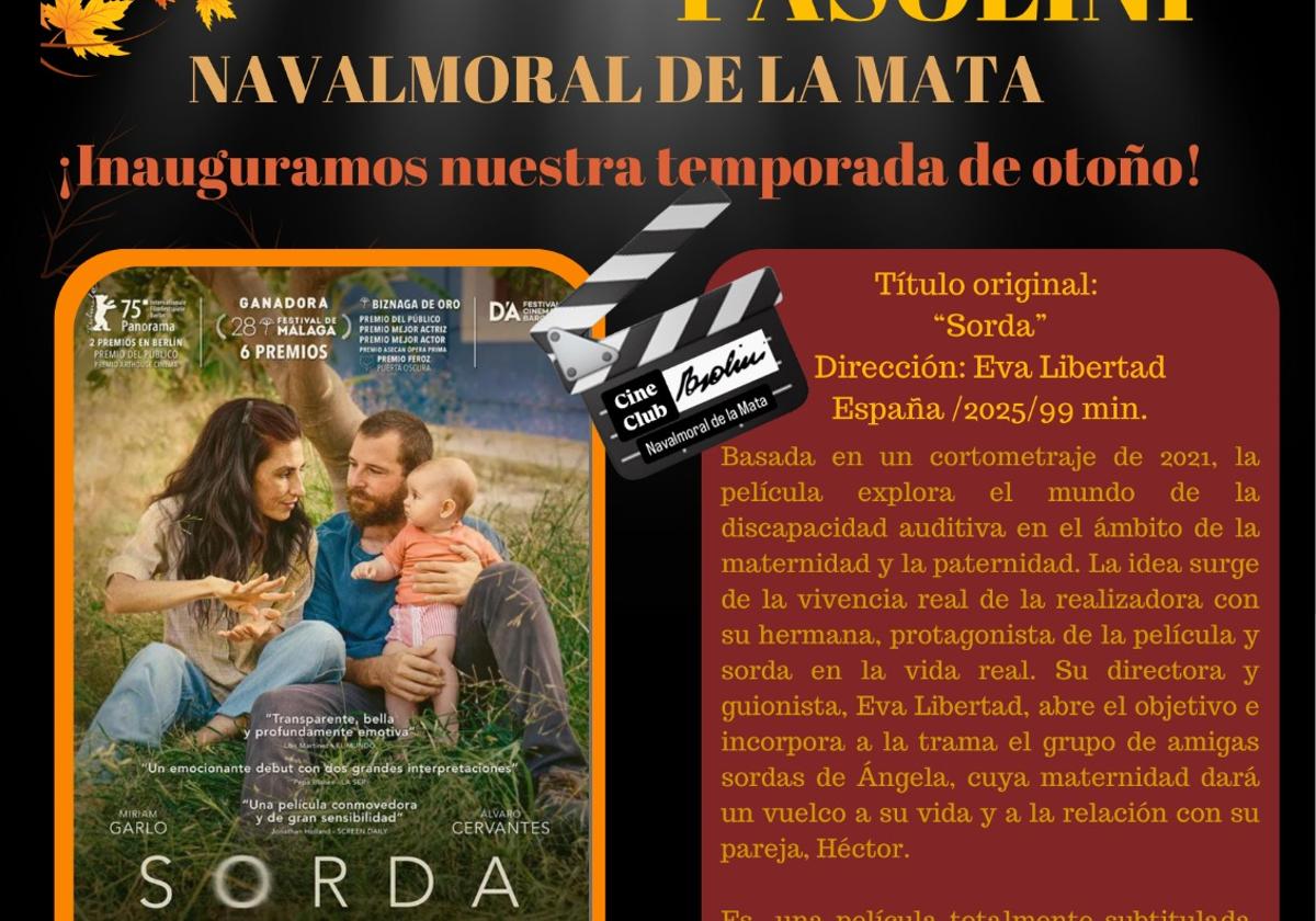 El martes se proyectará 'Sorda' en Cine Navalmoral