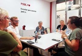 La reunión tuvo lugar en la nuevas sede de la Agrupación Socialista Morala