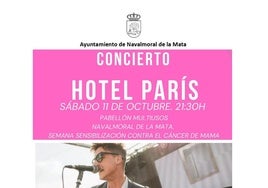 Cartel anunciador del concierto