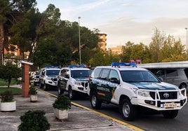 Despliegue policial en el poblado