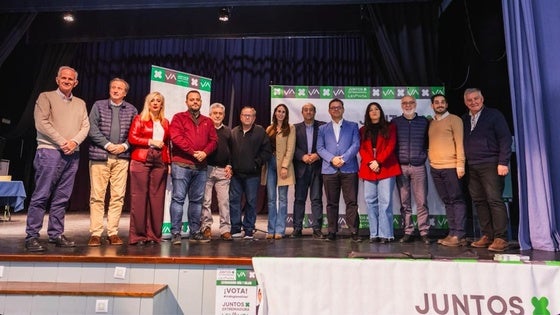 Juntos por Extremadura Levanta protagoniza un mitin de apoyo al territorio y contra el abandono histórico