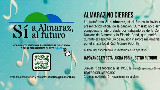 'Almaraz no cierres', himno del movimiento a favor de la continuidad de la central