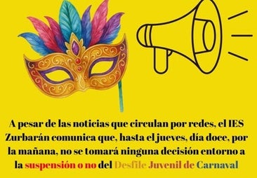 Hasta la mañana del jueves no se tomará una decisión sobre el desfile juvenil