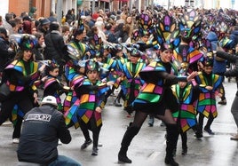 El colegio Campo Arañuelo en el reciente desfile juvenil del Carnaval