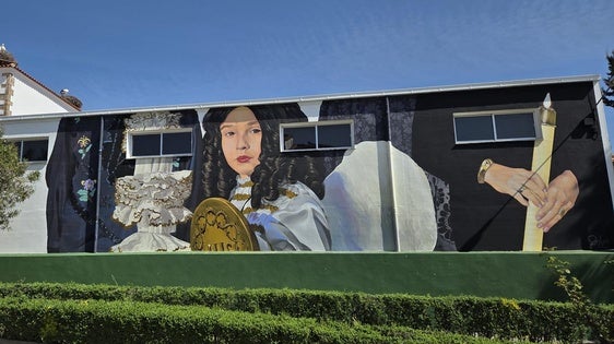 La Semana Santa, protagonista de un nuevo mural de Sojo en Peraleda