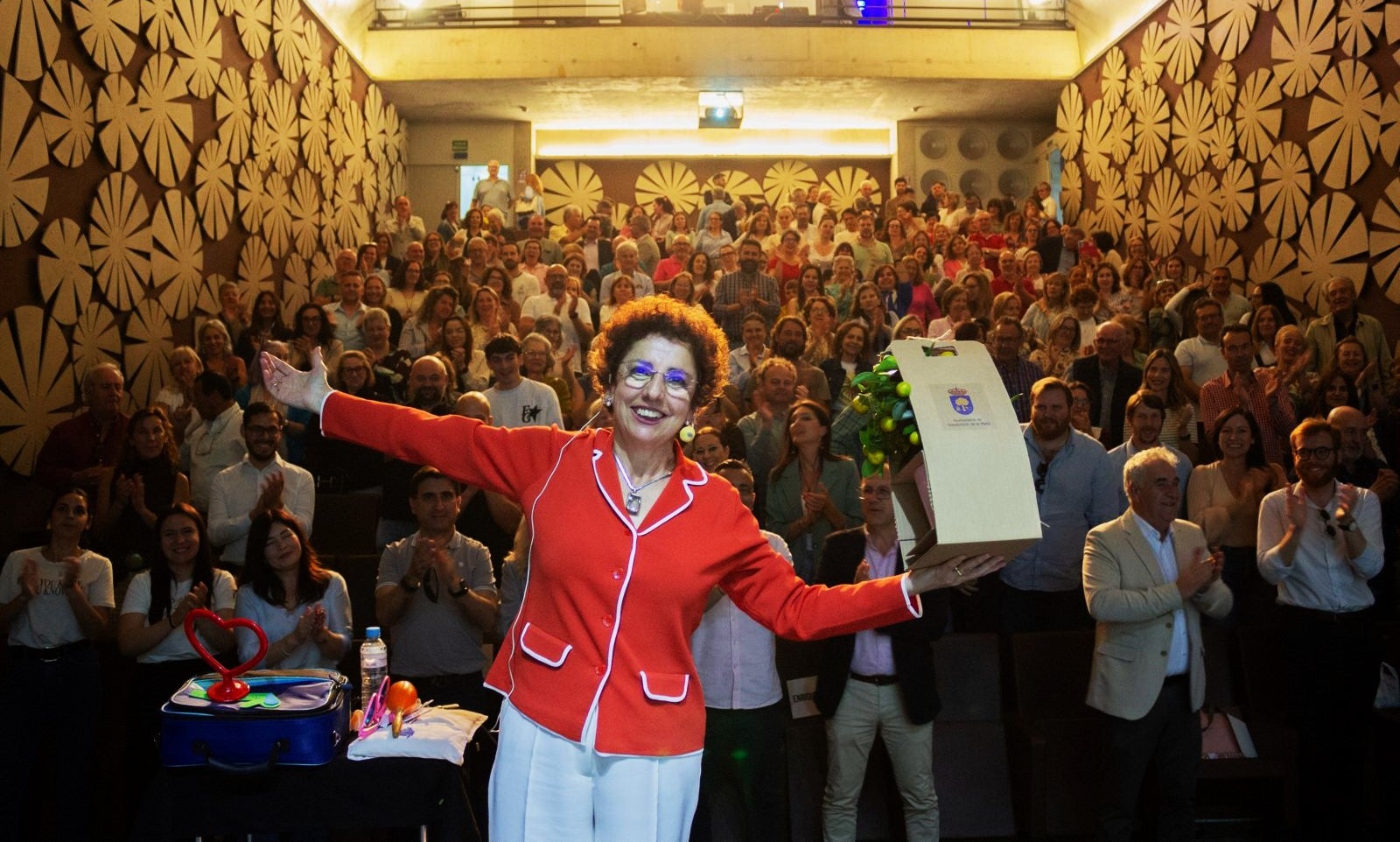 La doctora Carmen Sánchez Alegría al término de su intervención