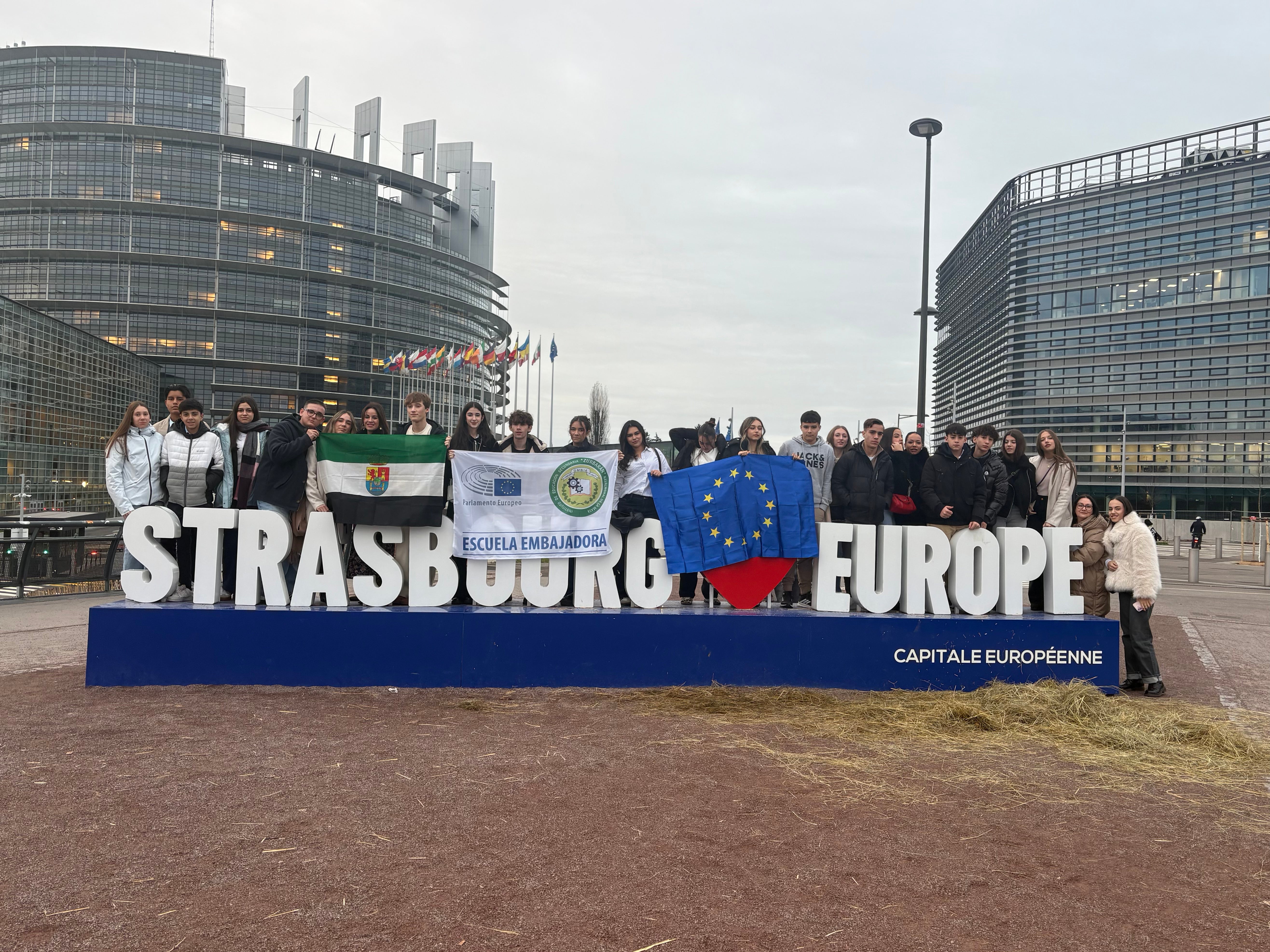 Representación del IES Zurbarán en Estrasburgo