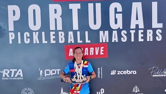 María Jesús cargada de medallas
