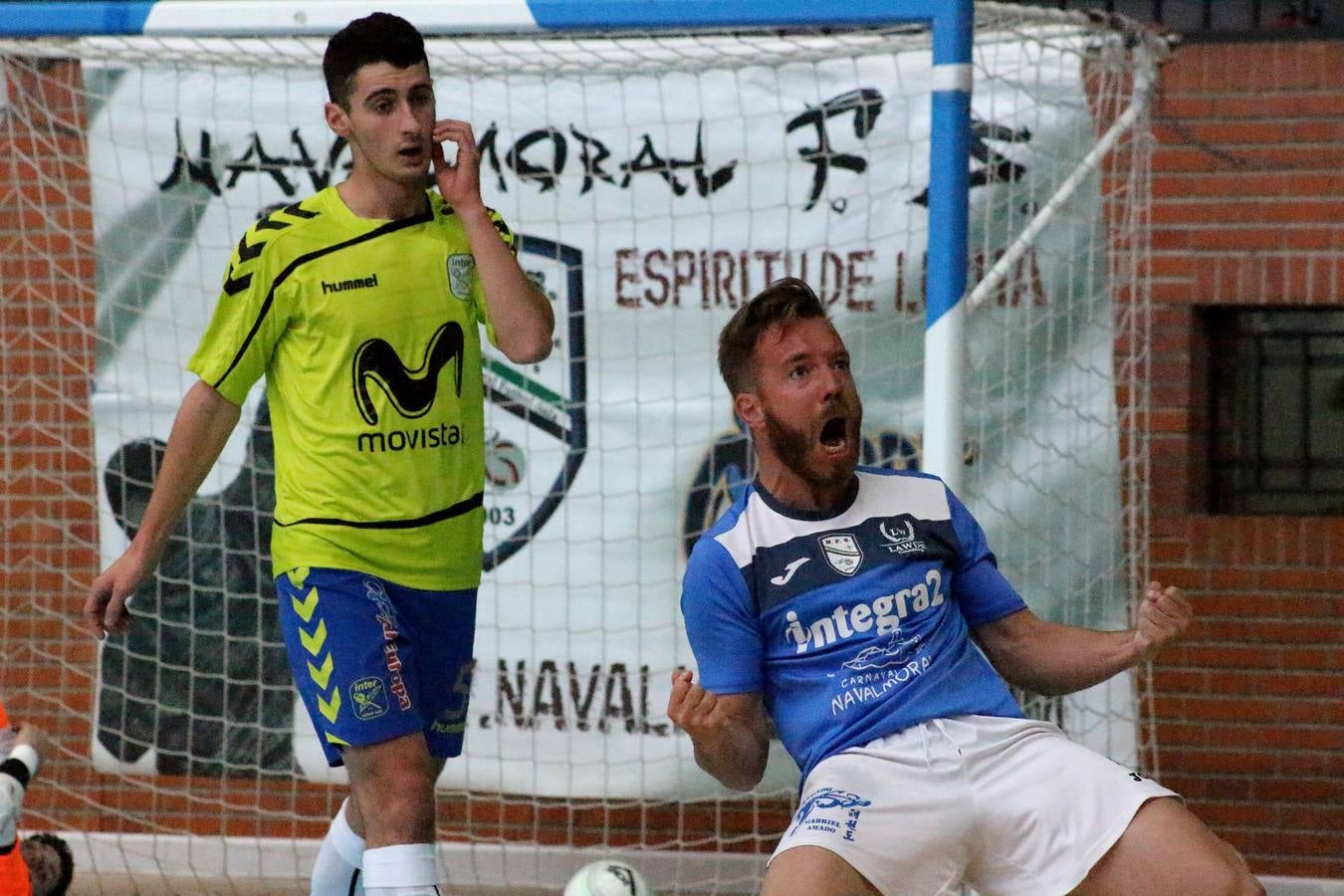 Nando, autor de cuatro de los cinco goles de los moralos 