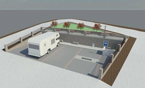 Simulación de cómo quedará el aparcamiento proyectado 