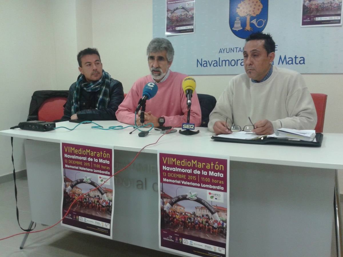Julián del Monte, Antonio Serradilla y Alfredo Vizcaíno en la presentación 