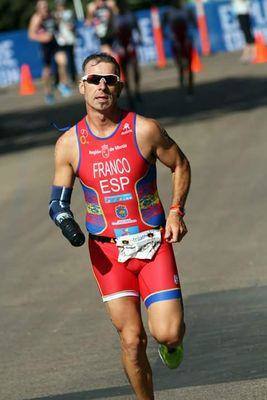 Toni Franco en plena carrera 