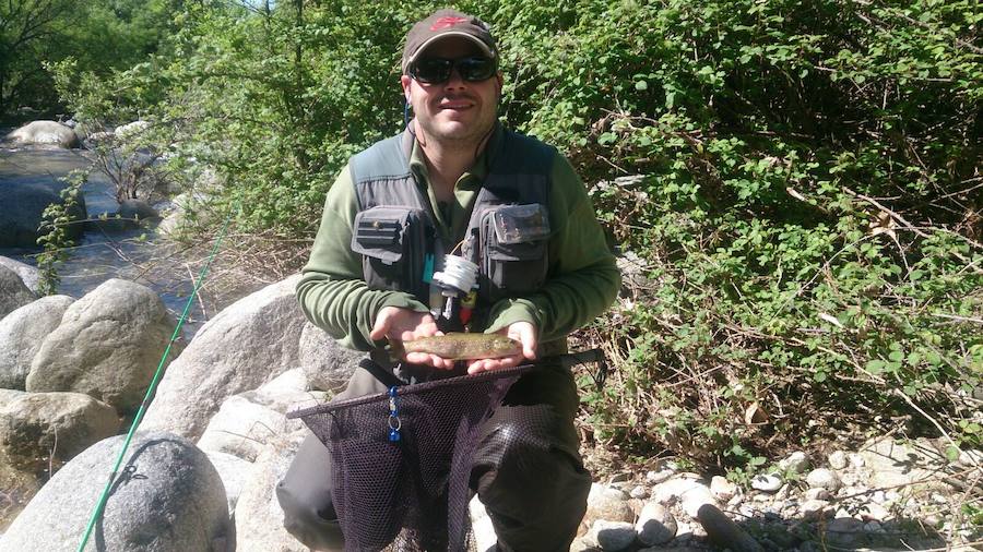 El pescador local José María Jarones, quinto en el Campeonato de Extremadura de salmónidos lance