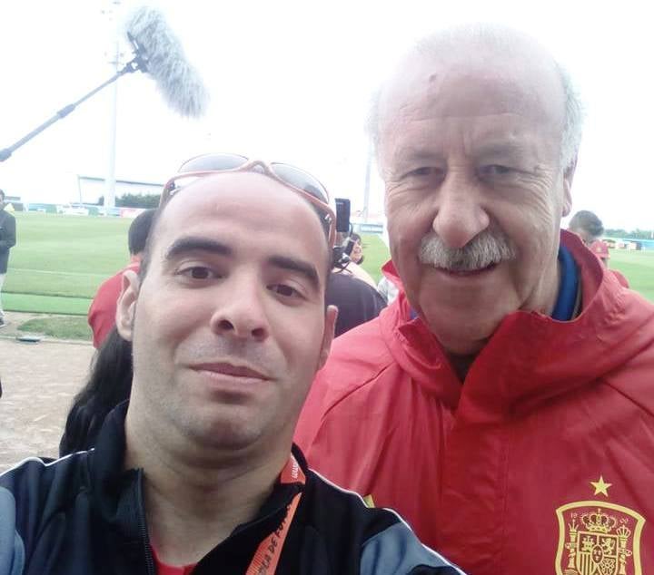 David con Vicente del Bosque 