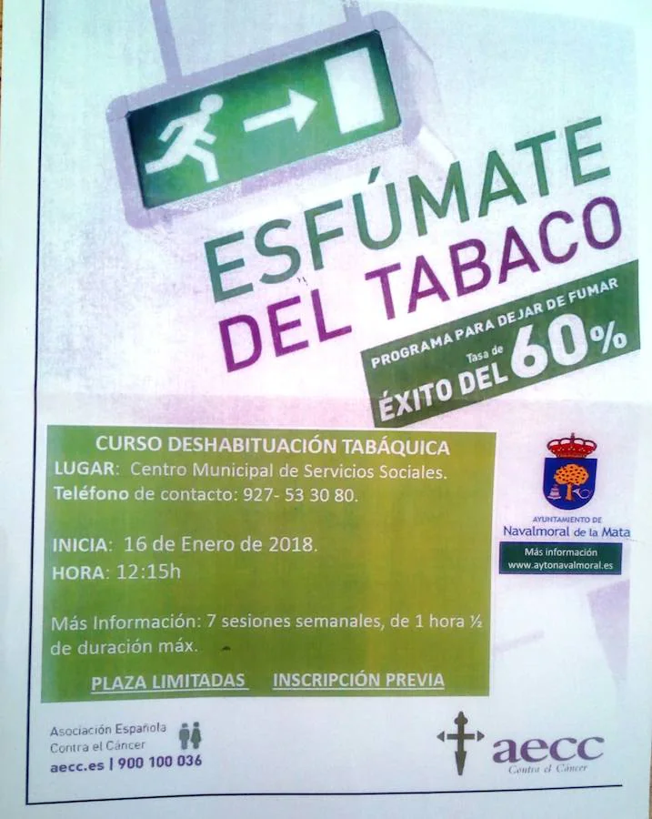 Curso para dejar de fumar en siete sesiones