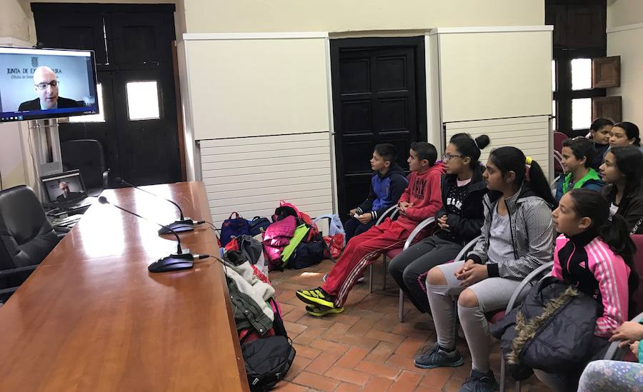 Escolares moralos en Yuste 
