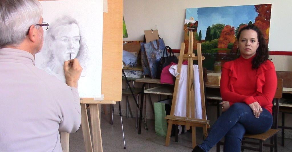 Curso de retrato en la Universidad Popular 