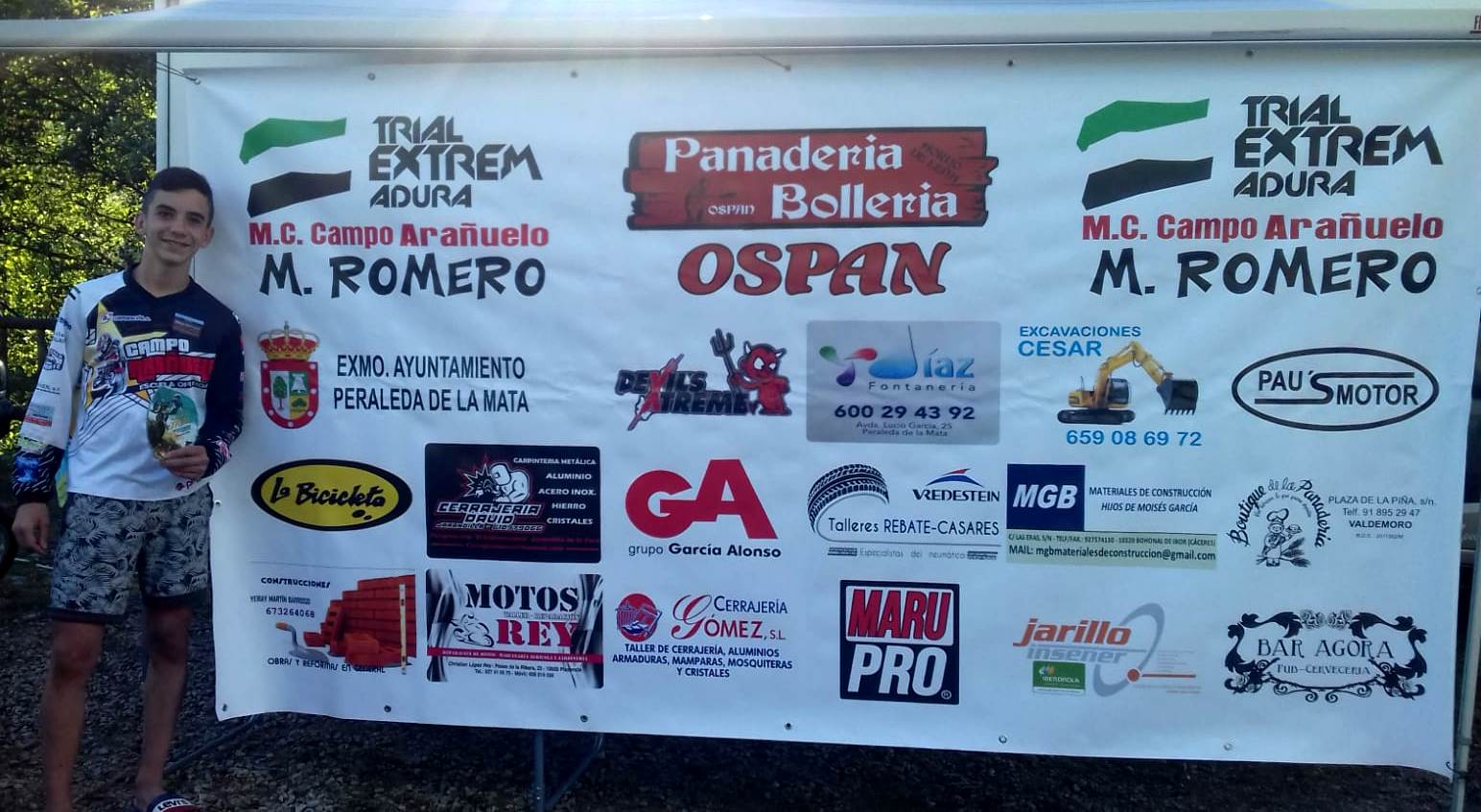 Mario Romero, tercero en el Campeonato de España de trial en categoría Juvenil A