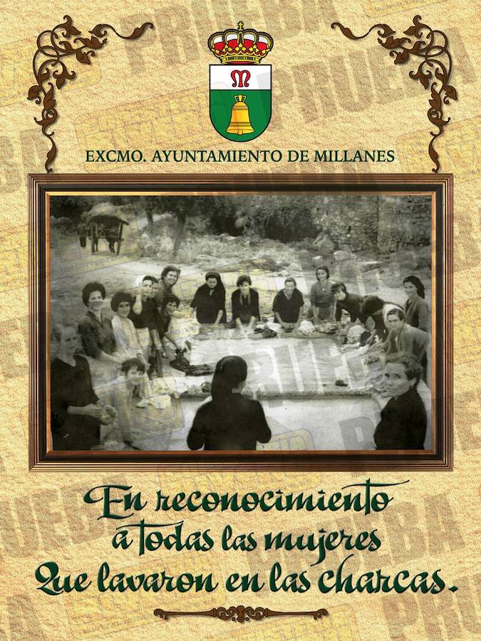 Millanes homenajea a las mujeres que lavaron en las charcas