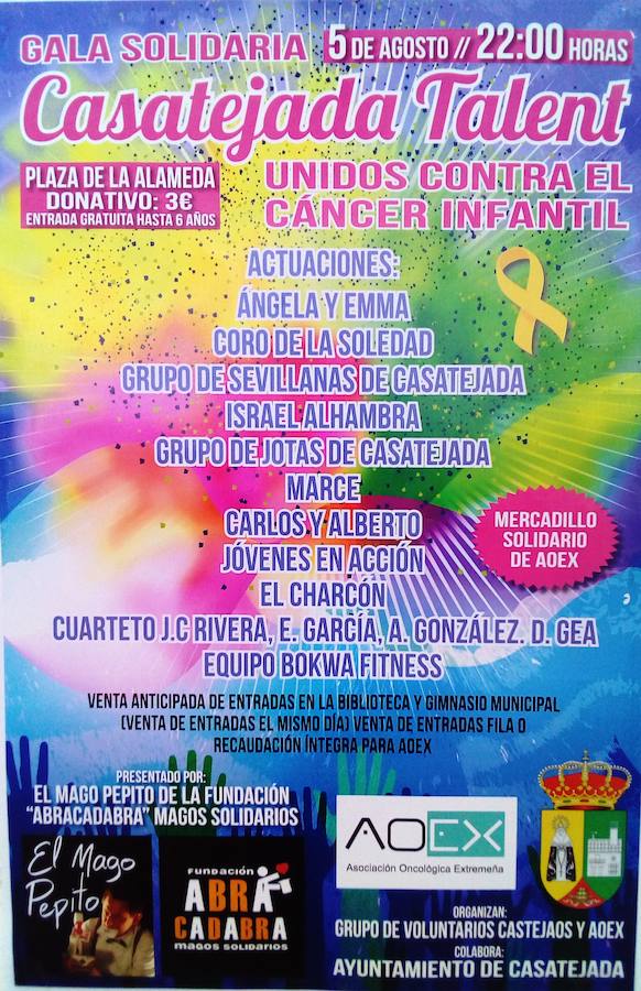 Casatejada celebrará una gala solidaria a beneficio de la Asociación Oncológica Extremeña