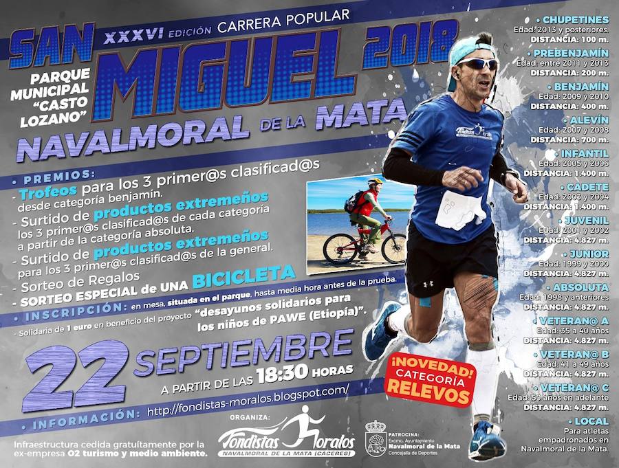 Fondistas Moralos anuncia novedades en la XXXVI Carrera Popular de San Miguel