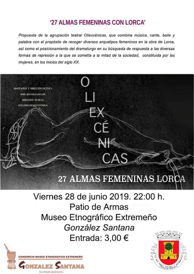 Cartel de la representación teatral. 