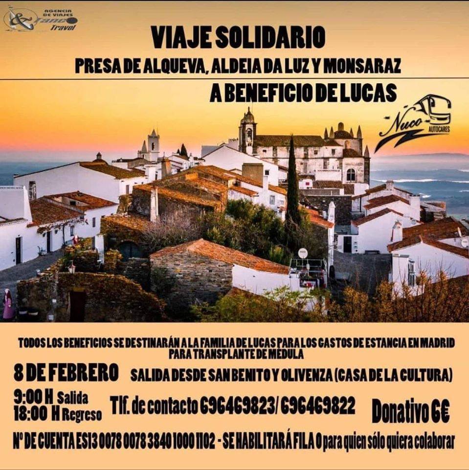 Cartel del viaje solidario. 