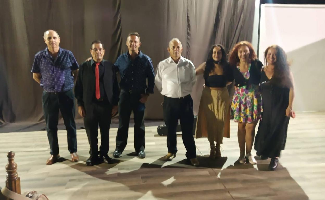 Participantes en el festival flamenco. 