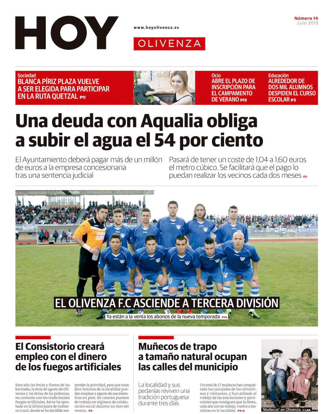 Fotos: Olivenza, portada a portada