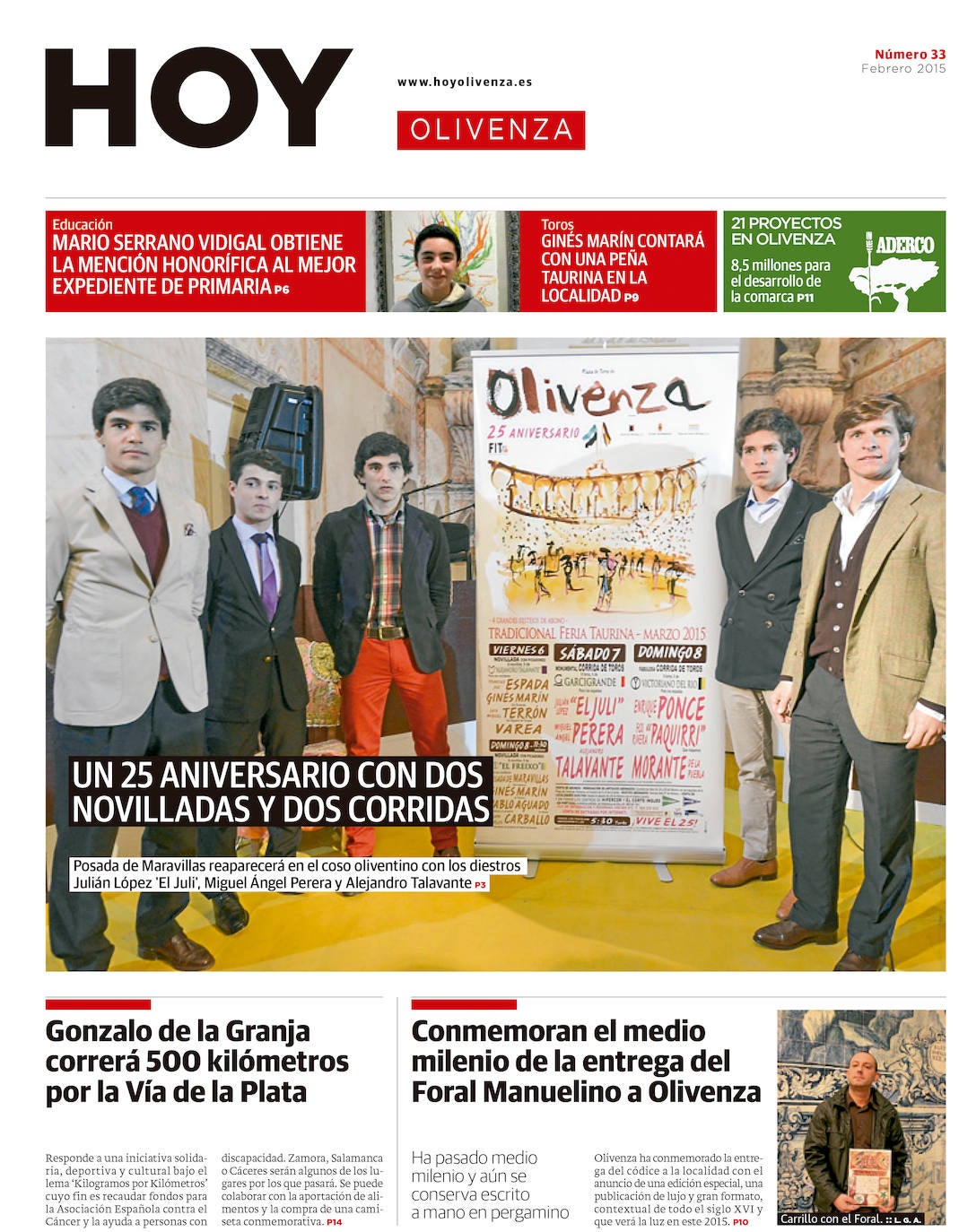 Fotos: Olivenza, portada a portada