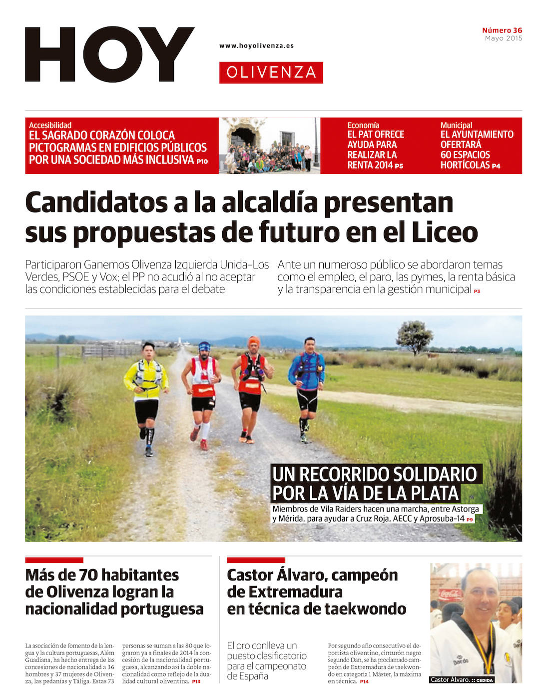 Fotos: Olivenza, portada a portada