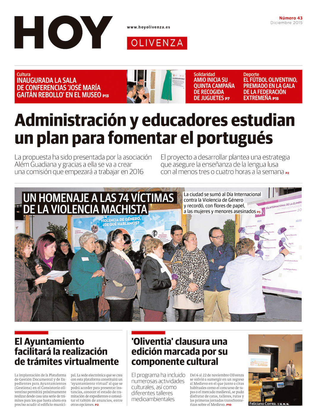 Fotos: Olivenza, portada a portada