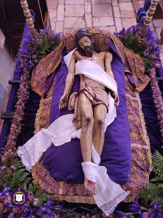 Imagen del Cristo Yacente de la Real Archicofradía del Señor Jesús de los Pasos. 