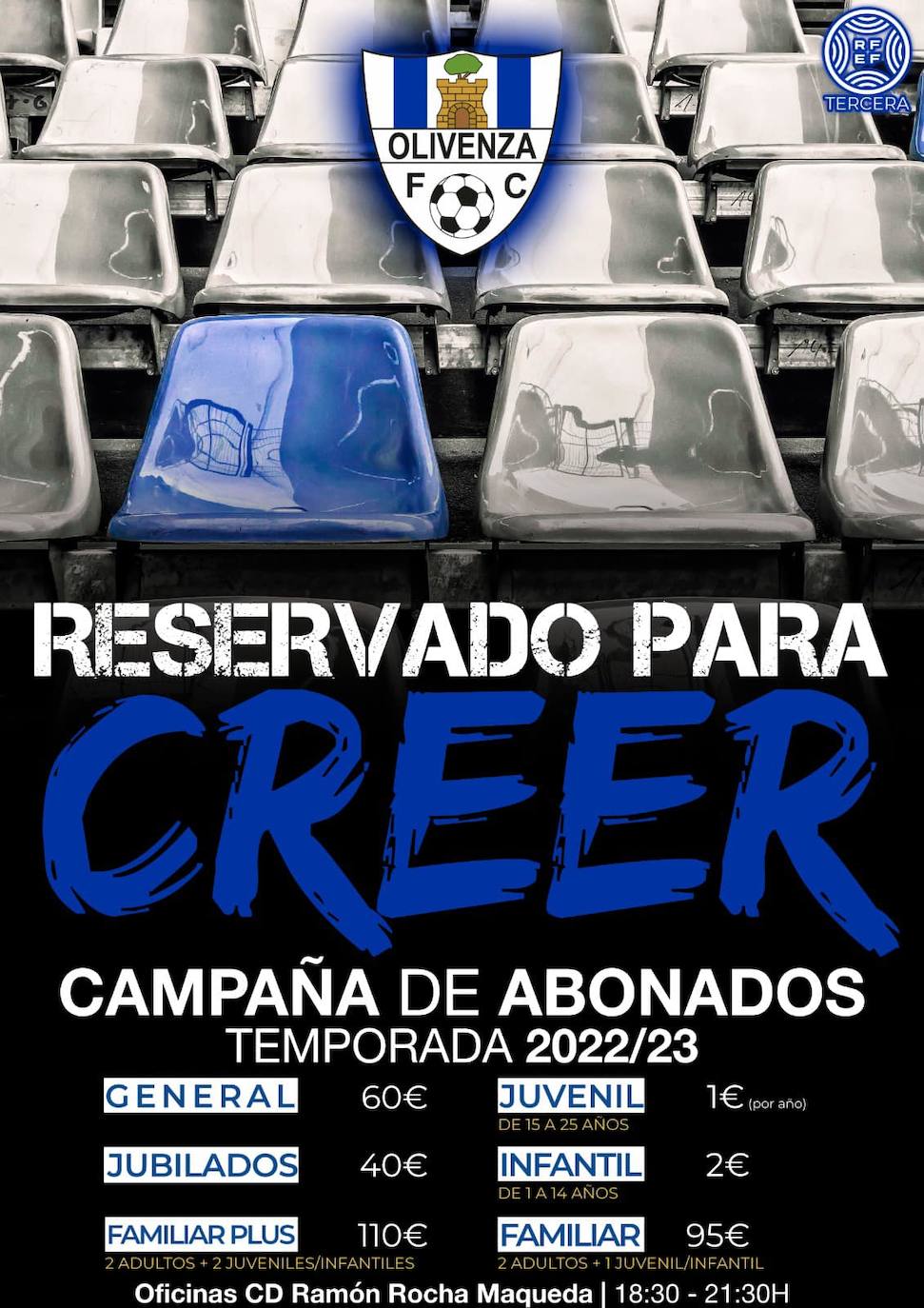Cartel de la campaña de abonos 2022/2023. 