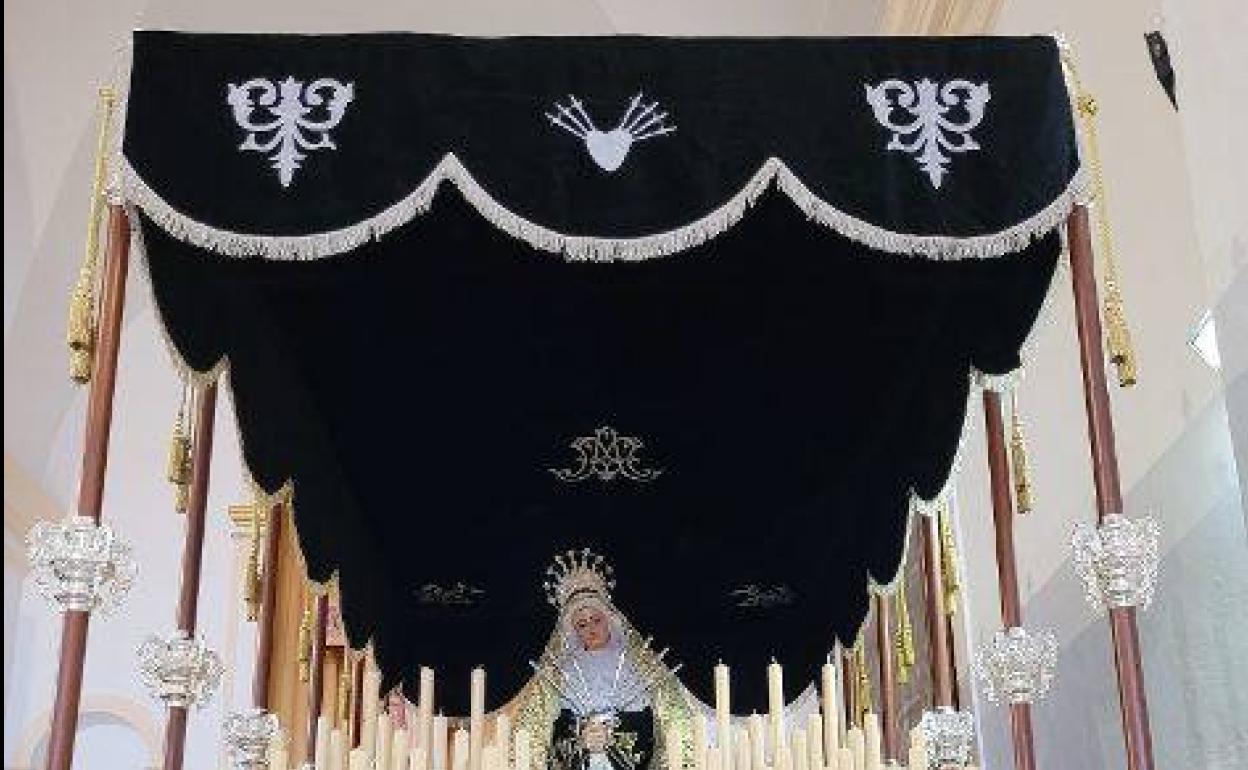 La Cofradía 'Los Obreros' recauda fondos para sufragar el nuevo palio de la Virgen de los Dolores