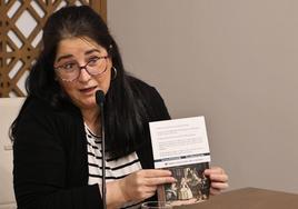 Fernández en la presentación de la obra.