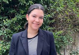 La ganadora Cecilia Hernández.