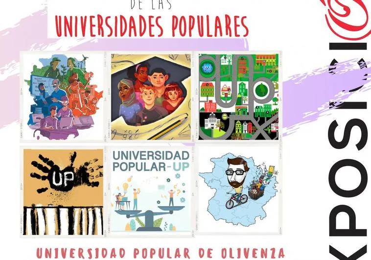 La Universidad Popular de Olivenza acoge la muestra Viaje ilustrado de las Universidades Populares