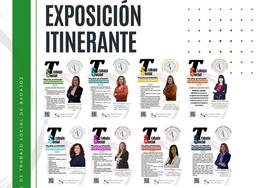 La muestra itinerante 'Trabajo social: mucha profesión por descubrir' recala en el Meegs