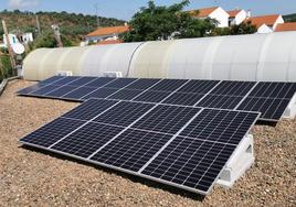 Una de las placas instaladas.