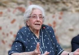 La centenaria Fernanda Blasco, reconocida como Hija Predilecta.