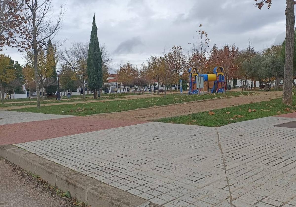 Uno de los acerados arreglados.