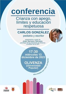 El pediatra Carlos González ofrece una charla sobre crianza y educación