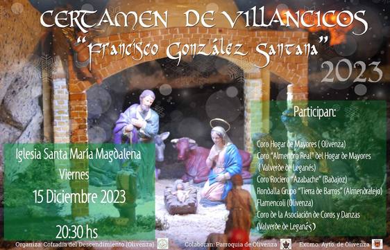 La Iglesia de Santa María acogerá el XVIII Certamen de Villancicos Fco González Santana