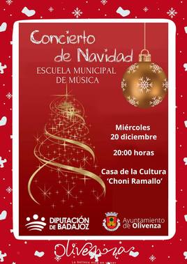 La Escuela Municipal de Música dará su concierto de Navidad